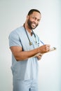Smiling Doctor or Male Nurse Portrait
