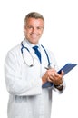 Smiling doctor at work Royalty Free Stock Photo