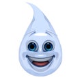 Smiling drop of water