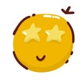 smiling emoji cool smiley with stars instead of eyes