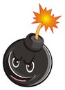 Smiling evil bomb