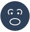 smiling, eyebrow Vector Isolated Icon which can easily modify or edit