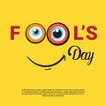 Smiling Face First April Fool Day Happy Holiday Greeting Card Royalty Free Stock Photo