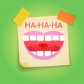 Smiling Face First April Fool Day Happy Holiday Greeting Card Royalty Free Stock Photo