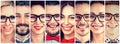 Smiling faces. Happy group of multiethnic people Royalty Free Stock Photo