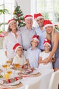 Smiling family at christmas Royalty Free Stock Photo