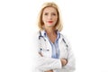 Smiling femal doctor portrait Royalty Free Stock Photo