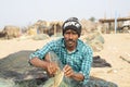 Portrait of a Fisherman in chandrabhaga,Konark, Odisha, India.