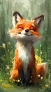 Smiling Fox in the Sunshine: A Tale of Confidence and Joy