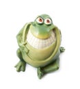 Smiling frog made of plastic