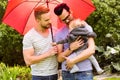 Smiling gay couple with child Royalty Free Stock Photo
