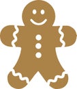 Smiling gingerbread man