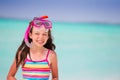 Smiling girl at beach Royalty Free Stock Photo