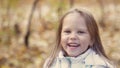 Smiling girl in a spring day for a walk