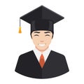 Smiling graduate student Royalty Free Stock Photo