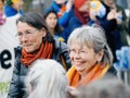 Smiling group of Swiss senior females Royalty Free Stock Photo