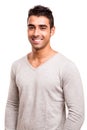 Smiling guy posing Royalty Free Stock Photo