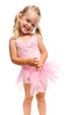 Smiling happy ballet girl Royalty Free Stock Photo