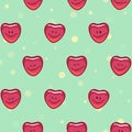 Smiling happy hearts