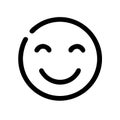 Smiling icon vector Royalty Free Stock Photo