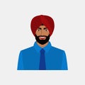 Smiling Indian businessman in turban