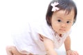 Smiling Japanese baby girl Royalty Free Stock Photo