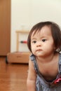 Smiling Japanese baby girl Royalty Free Stock Photo