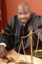 Smiling judge Royalty Free Stock Photo