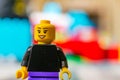 Smiling Lego female figurine