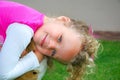 Smiling little Caucasian girl Royalty Free Stock Photo