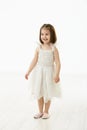 Smiling little girl in ballet costume Royalty Free Stock Photo