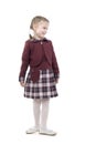 Smiling Little Schoolgirl Royalty Free Stock Photo