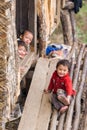 Smiling local Bhutanese children