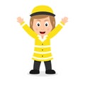 Smiling Lollipop Lady Cartoon Character