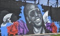 Smiling Lyrical Artist Mural, Memphis, TN Royalty Free Stock Photo
