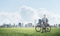 Smiling man in business suit and tie Royalty Free Stock Photo