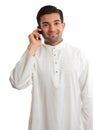 Smiling man using phone Royalty Free Stock Photo