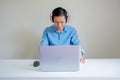 Smiling man wearing headphone Royalty Free Stock Photo