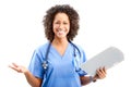 Smiling medical nurse