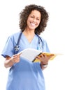 Smiling medical nurse