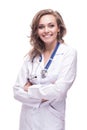 Smiling medical woman doctor