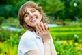 Smiling middle age woman portrait Royalty Free Stock Photo