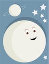 Smiling moon