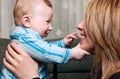 Smiling mother and baby Royalty Free Stock Photo