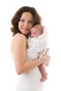 Smiling mother with baby girl Royalty Free Stock Photo