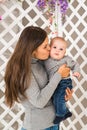 Smiling Mother Playing With Baby Son At Home Royalty Free Stock Photo