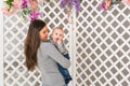 Smiling Mother Playing With Baby Son At Home Royalty Free Stock Photo