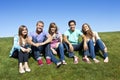 Smiling, Multi-racial group of Young Adults Royalty Free Stock Photo