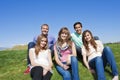 Smiling, Multi-racial group of Young Adults Royalty Free Stock Photo