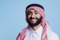 Smiling muslim man portrait Royalty Free Stock Photo